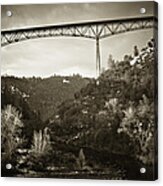 Foresthill Bridge In The Snow #3 Acrylic Print
