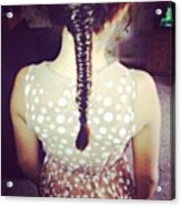 Found This Cute Fishtail Plait I Did On Acrylic Print
