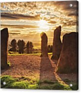 Four Stones Of Clent, Worcestershire At Acrylic Print