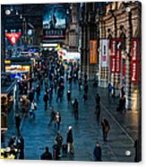 Frankfurt Main Train  Station Acrylic Print