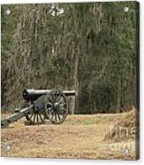 Ft. Mcallister Cannon 2 In Color Acrylic Print