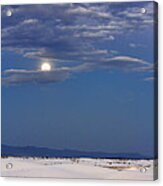 Full Moon At White Sands Acrylic Print