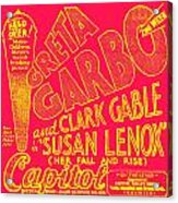 Garbo And Gable Acrylic Print