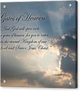 Gates Of Heaven Acrylic Print
