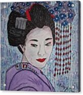 Geisha Girl Acrylic Print