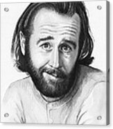 George Carlin Portrait Acrylic Print