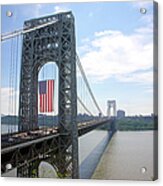 George Washington Bridge, New Yorknew Acrylic Print