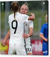 Germany V Iceland - U19 Women's Elite Round Acrylic Print