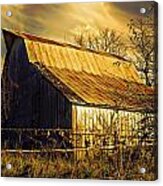 Gilded Barn Acrylic Print