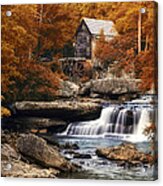 Glade Creek Mill In Autumn Acrylic Print
