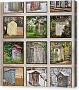 Go In Style - Outhouses Acrylic Print