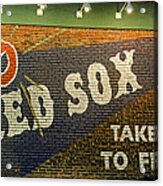Go Red Sox Mural Acrylic Print