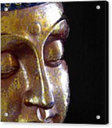 Golden Buddha Acrylic Print