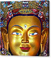 Golden Buddha Acrylic Print