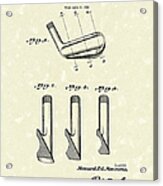 Golf Club 1945 Patent Art Acrylic Print