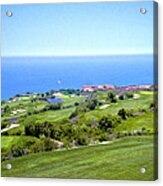 Golf Course On Ocean Pv Acrylic Print