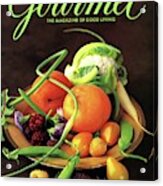 Gourmet Cover Featuring A Variety Of Fruit Acrylic Print