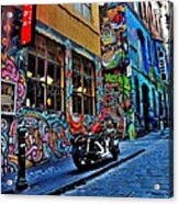 Graffiti Harley Shoes - Melbourne - Australia Acrylic Print