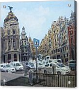 Gran Via Madrid Acrylic Print