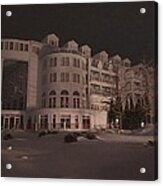 Grand Hotel On A Winter Night Acrylic Print