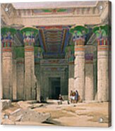 Grand Portico Of The Temple Of Philae, Nubia, From Egypt And Nubia, Engraved By Louis Haghe 1806-85 Acrylic Print