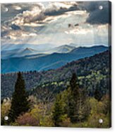 Great Smoky Mountains Light - Blue Ridge Parkway Landscape Acrylic Print