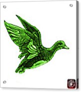Green American Wigeon - 7675 F - Wb Acrylic Print