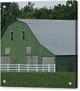 Kentucky Green Barn Acrylic Print