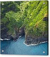 Green Na Pali Cavern Acrylic Print