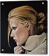 Gwyneth Paltrow Painting Acrylic Print