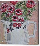 Hall China Red Poppy And Poppies Acrylic Print