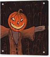 Halloween Scarecrow Acrylic Print