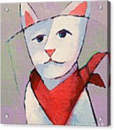 Hanky Cat Acrylic Print