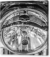 Harley Davidson Headlight Black And White Acrylic Print