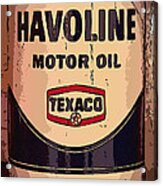 Havoline Motor Oil Can Acrylic Print