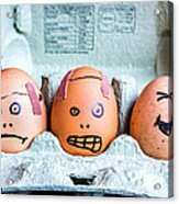 Headache Eggs. Acrylic Print