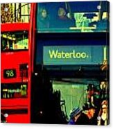 Heading To Waterloo On London Bus Acrylic Print