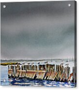 Heavy Sky In Keyport Acrylic Print