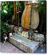 Hemingway Fountain Acrylic Print