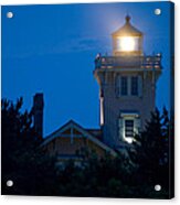 Hereford Inlet Lighthouse At Dusk Acrylic Print