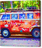 Hippie Van Acrylic Print