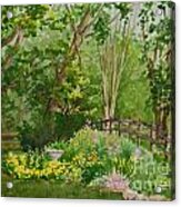 His Wife Had A Garden Acrylic Print