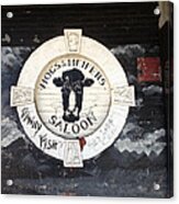 Hogs And Heifers Saloon Sign New York Acrylic Print