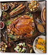 Holiday Turkey Dinner Acrylic Print