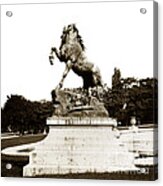 Horse Sculpture Trocadero  Paris France 1900 Historical Photos Acrylic Print