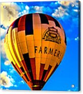 Hot Air Ballon Farmer's Insurance Acrylic Print