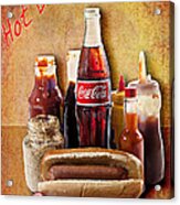 Hot Dog And Cold Coca-cola Acrylic Print