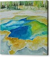 Hot Springs Yellowstone Sold Acrylic Print