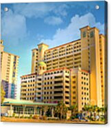 Hotel In Downtown Myrtle Beach Acrylic Print