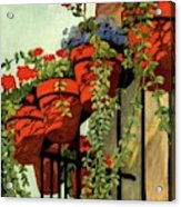 House And Garden Garden Furnishing Number Cover Acrylic Print